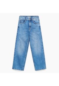 Cropp - Niebieskie jeansy slim straight - Niebieski. Kolor: niebieski #1