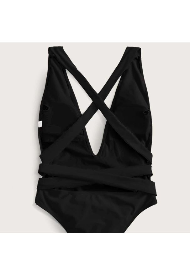 Intica - Strój kąpielowy jednoczęściowy z wiązaniem odporny na słońce i wodę Merralee. Kolor: czerwony. Materiał: materiał