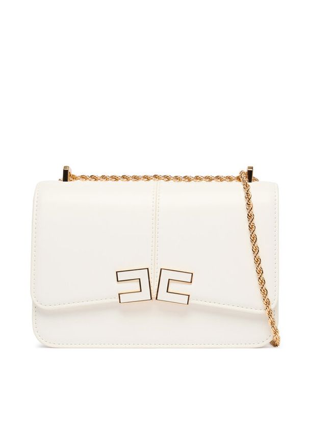 Elisabetta Franchi Torebka BS-91A-61E2-V390 Biały. Kolor: biały. Materiał: skórzane
