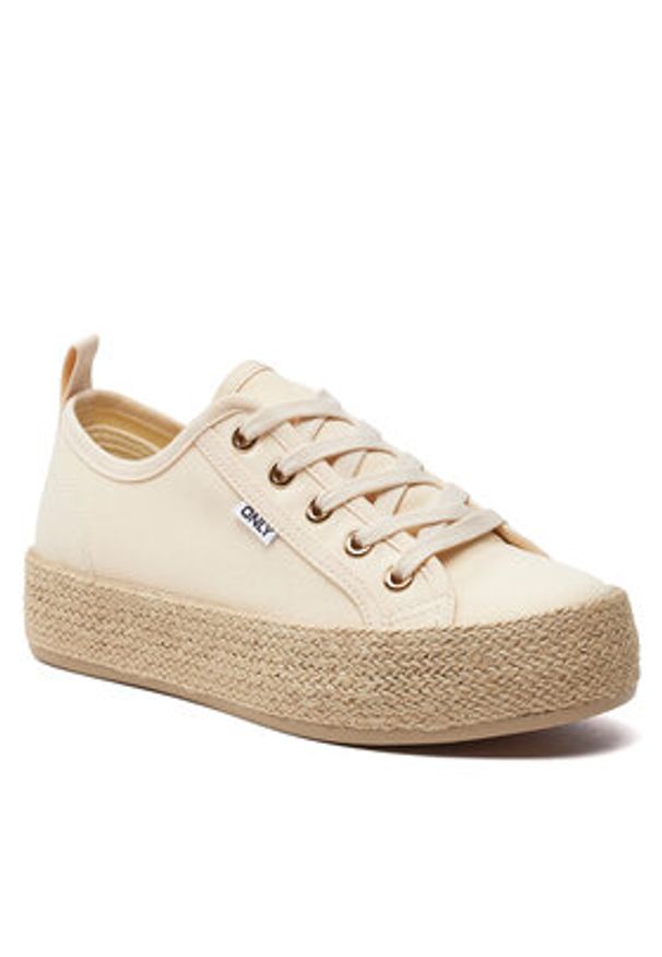 ONLY Shoes Espadryle Onlida 15319621 Beżowy. Kolor: beżowy. Materiał: materiał