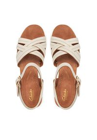 Clarks Espadryle Sabina Strap 26181464 Écru. Materiał: skóra