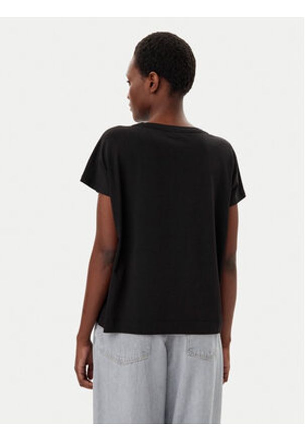 Liu Jo Sport T-Shirt TA5268 JS005 Czarny Regular Fit. Kolor: czarny. Styl: sportowy