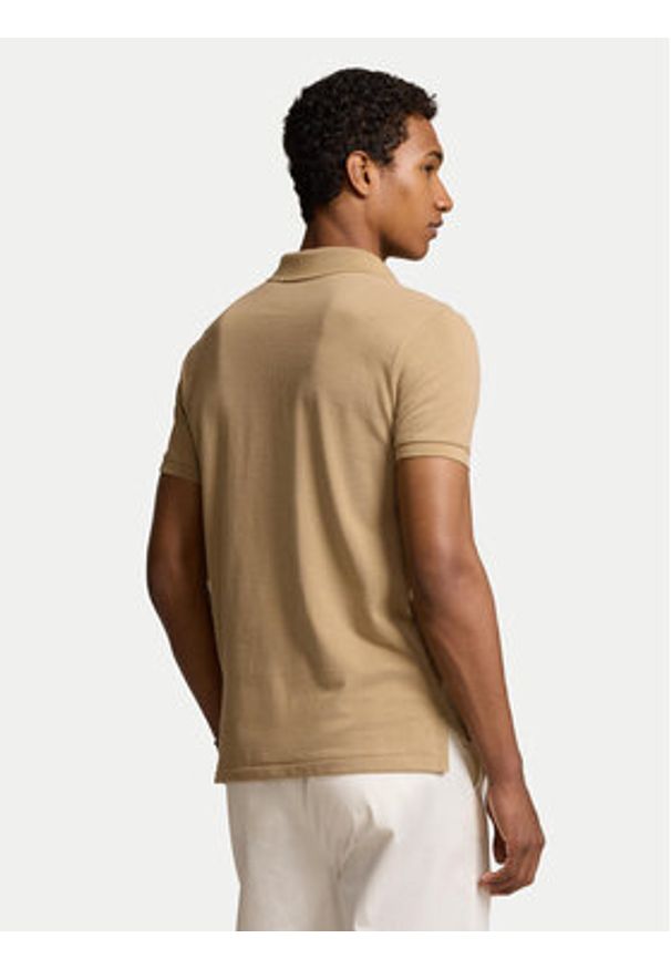 Polo Ralph Lauren Polo 710534735379 Beżowy Regular Fit. Typ kołnierza: polo. Kolor: beżowy. Materiał: bawełna