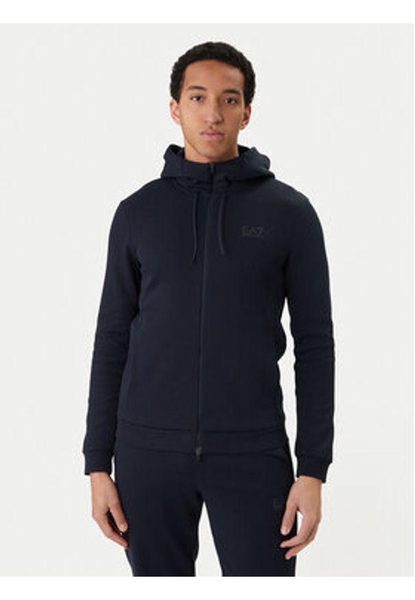 EA7 Emporio Armani Dres 7M001602 AF20845 UB102 Granatowy Regular Fit. Kolor: niebieski. Materiał: syntetyk