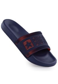 Big-Star - Klapki męskie plażowe basenowe granatowe Big Star RR174A052. Okazja: na plażę. Kolor: niebieski. Materiał: materiał. Styl: casual #1