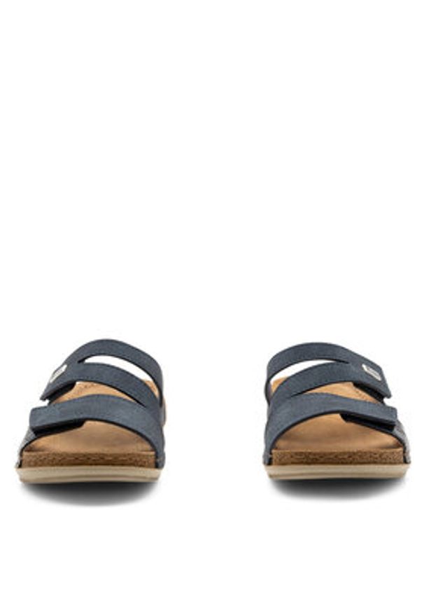 Inblu Klapki AA093N01 Granatowy. Kolor: niebieski. Materiał: materiał