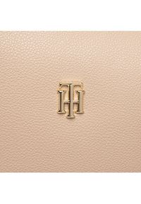 TOMMY HILFIGER - Tommy Hilfiger Torebka New Casual Hobo AW0AW13187 Beżowy. Kolor: beżowy. Materiał: skórzane. Styl: casual #6