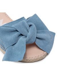 Manebi Espadryle Sandals With Bow M 3.0 J0 Niebieski. Kolor: niebieski. Materiał: zamsz, skóra