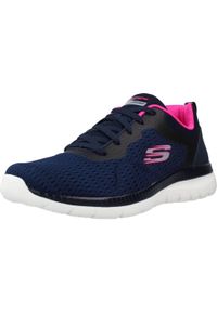 skechers - Tenisówki Skechers Model Bountiful-quick Path Kolor Niebieski. Zapięcie: sznurówki. Kolor: niebieski. Materiał: syntetyk, tkanina, materiał. Szerokość cholewki: normalna. Sport: turystyka piesza