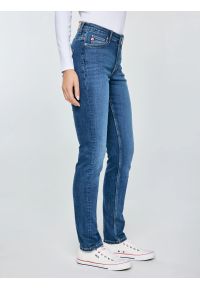 Big-Star - Jeansy damskie z wysokim stanem niebieskie Katrina High Waist 470. Stan: podwyższony. Kolor: niebieski #2