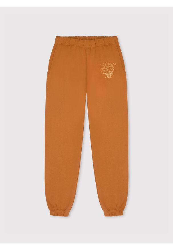 Pako Lorente - Spodnie dresowe pomarańczowe C22WF-WD-001-A-0. Okazja: na co dzień. Kolor: pomarańczowy. Materiał: dresówka. Styl: casual