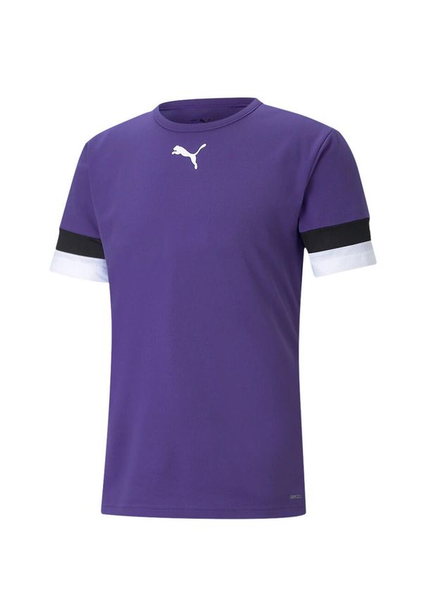 Puma - Koszulka piłkarska męska PUMA teamRISE Jersey. Kolor: fioletowy. Materiał: jersey. Sport: piłka nożna