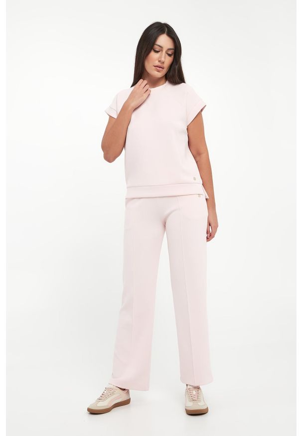 Bluza damska z krótkim rękawem Tamea JOOP!. Długość rękawa: krótki rękaw. Długość: krótkie