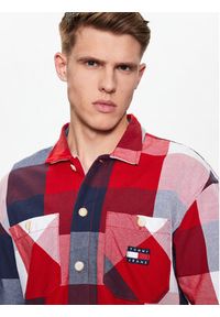 Tommy Jeans Koszula DM0DM16344 Czerwony Regular Fit. Kolor: czerwony. Materiał: bawełna