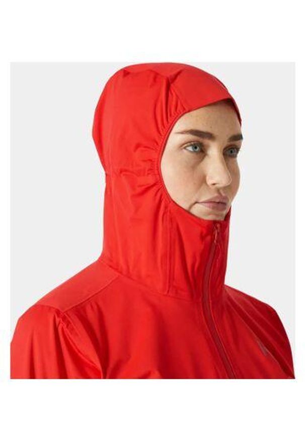 Kurtka przeciwdeszczowa damska Helly Hansen Momentum 3L Stretch Jacket. Kolor: czerwony. Sport: turystyka piesza