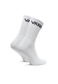 Vans Zestaw 3 par wysokich skarpet męskich Classic Crew VN000F0X Biały. Kolor: biały. Materiał: materiał, bawełna