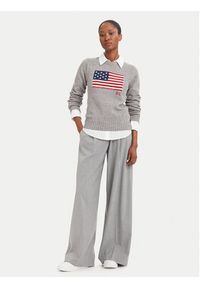 Polo Ralph Lauren Sweter 211B28830002 Szary Regular Fit. Typ kołnierza: polo. Kolor: szary. Materiał: bawełna #2