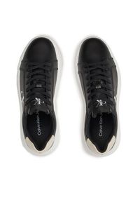 Calvin Klein Jeans Sneakersy Chunky Cupsole Laceup Lth Ml Mtl YW0YW01476 Czarny. Kolor: czarny