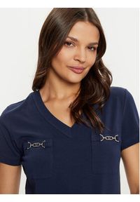 Marciano Guess T-Shirt 5RGI03 6008A Granatowy Regular Fit. Kolor: niebieski. Materiał: bawełna #2