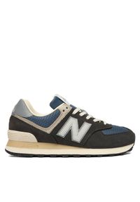 New Balance Sneakersy U574SGG W Czarny. Kolor: czarny. Materiał: skóra, nubuk. Model: New Balance 574 #1