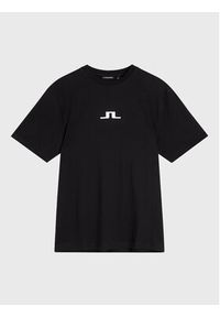 J.Lindeberg T-Shirt Darcy Printed FMJT07212 Czarny Relaxed Fit. Kolor: czarny. Materiał: bawełna #5