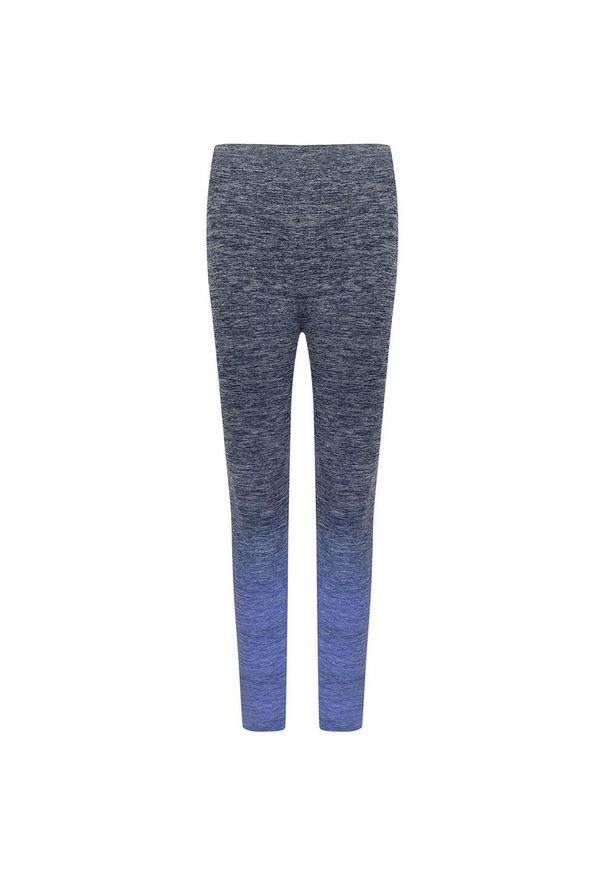 TOMBO - Legginsy Bezszwowe Damskie Fade. Kolor: niebieski. Sport: turystyka piesza