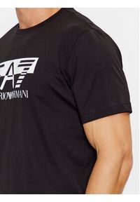 EA7 Emporio Armani T-Shirt 6RPT81 PJM9Z 0200 Czarny Regular Fit. Kolor: czarny. Materiał: bawełna