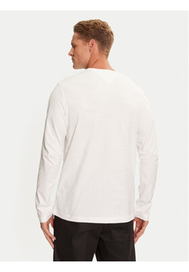 TOMMY HILFIGER - Tommy Hilfiger Longsleeve MW0MW36502 Biały Regular Fit. Kolor: biały. Materiał: bawełna. Długość rękawa: długi rękaw