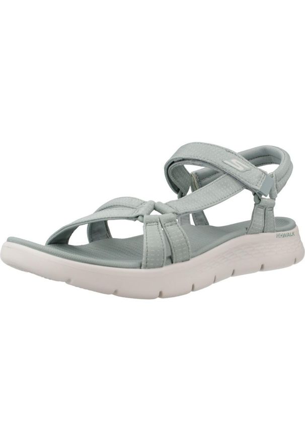 skechers - Sandały Kobieta Skechers Go Walk Flex szary. Kolor: niebieski