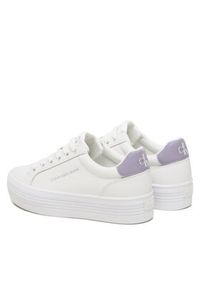 Calvin Klein Sneakersy Vulc Flatform YW0YW01223 Biały. Kolor: biały #5