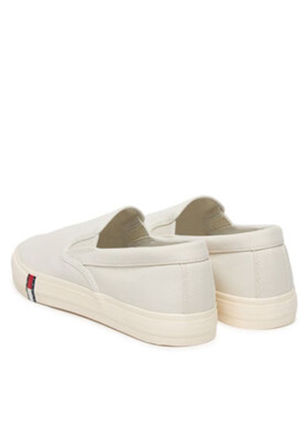 Tommy Jeans Tenisówki Archive Vulc. Y2K Slip On EM0EM01675 Biały. Zapięcie: bez zapięcia. Kolor: biały. Materiał: materiał