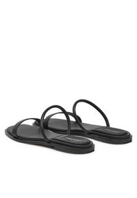 Calvin Klein Klapki Flat Sandal Squared 2-Bar Lth HW0HW02532 Czarny. Kolor: czarny. Materiał: skóra #6