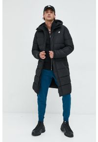 Superdry bluza męska kolor czarny gładka. Kolor: czarny. Materiał: bawełna, poliester. Wzór: gładki #5