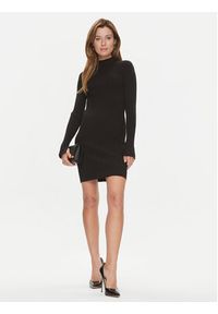 Calvin Klein Sukienka dzianinowa Iconic K20K206119 Czarny Slim Fit. Kolor: czarny. Materiał: syntetyk #5