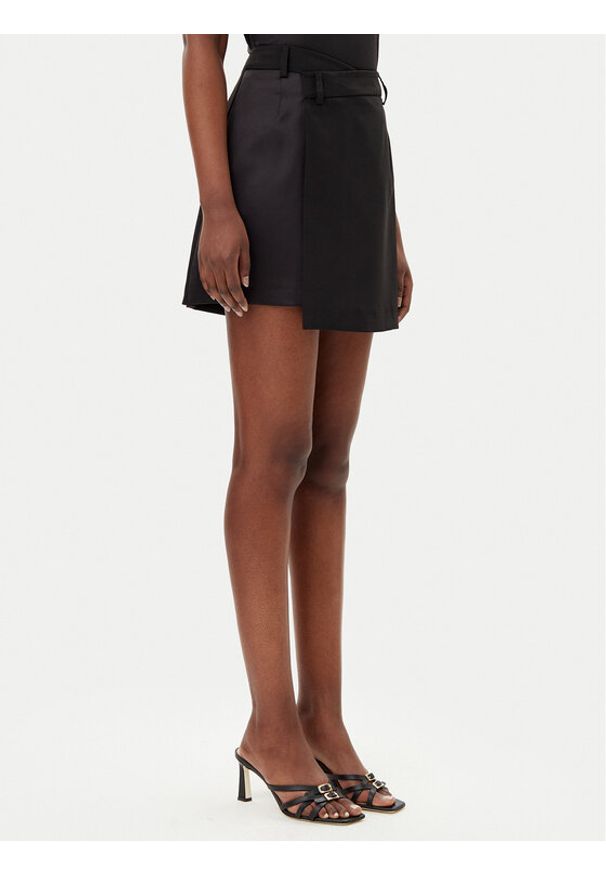 Imperial Spódnica mini GMA9JIC Czarny Regular Fit. Kolor: czarny. Materiał: syntetyk