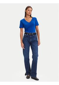 TOMMY HILFIGER - Tommy Hilfiger T-Shirt New Cody WW0WW40584 Niebieski Slim Fit. Kolor: niebieski. Materiał: bawełna #4