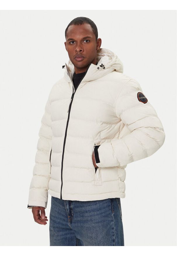 Napapijri Kurtka zimowa A-Terez NP0A88TG Beżowy Regular Fit. Kolor: beżowy. Materiał: syntetyk. Sezon: zima