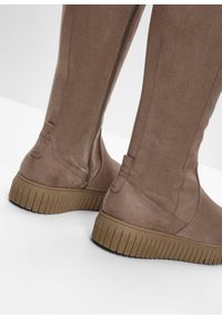 bonprix - Kozaki Jana o wygodnej tęgości. Kolor: brązowy #2