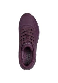 skechers - Adidasy Skechers Stand On Air, Kobiety. Kolor: fioletowy. Materiał: skóra ekologiczna, materiał. Sport: fitness