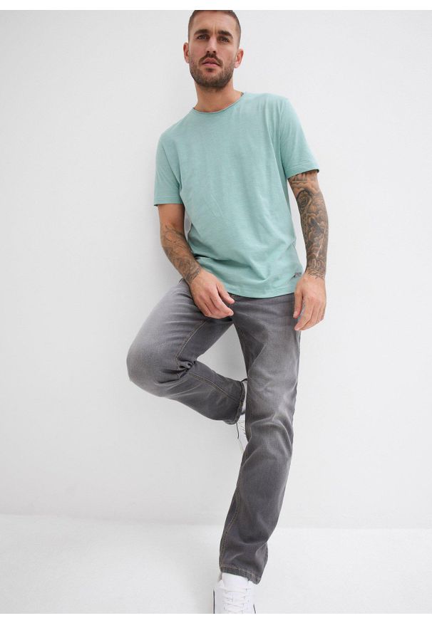 bonprix - T-shirt z czystej bawełny organicznej. Kolor: zielony. Materiał: bawełna