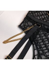 Intica - Body damskie z geometrycznym wzorem na ramiączkach Zoe. Kolor: czerwony. Materiał: materiał. Długość: krótkie. Wzór: geometria #6