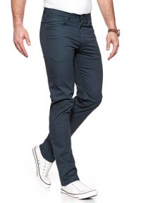 Wrangler - WRANGLER SPODNIE MĘSKIE ARIZONA STRETCH NAVY W12OAN114. Materiał: materiał #10