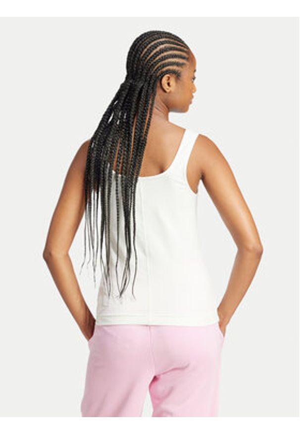 Adidas - adidas Top All SZN Luxe JJ2337 Biały Slim Fit. Kolor: biały. Materiał: bawełna