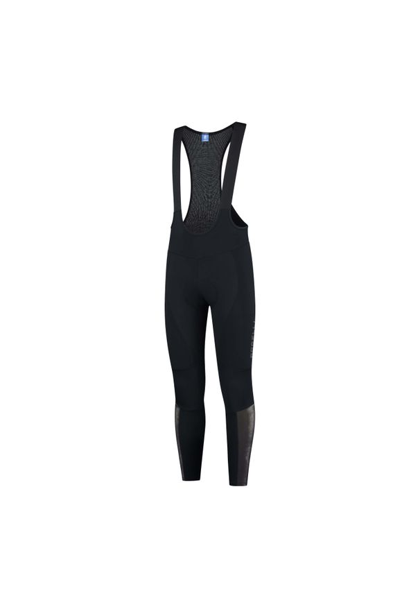 ROGELLI - Spodnie rowerowe męskie Rogelli Essential HiVis z wkładką żelową. Kolor: czarny