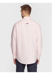Tommy Jeans Koszula Classic Oxford DM0DM15408 Różowy Classic Fit. Kolor: różowy. Materiał: bawełna