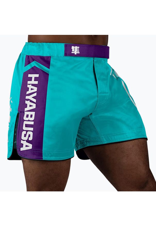 HAYABUSA - Spodenki treningowe męskie Hayabusa Icon Mid-Thigh MMA. Kolor: niebieski