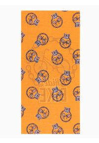 Ombre Clothing - Komin męski - pomarańczowy A386 - uniwersalny. Kolor: pomarańczowy. Materiał: poliester #4