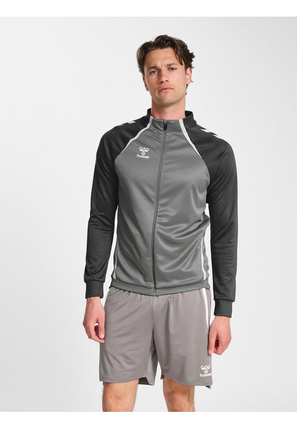 Kurtka rozpinana sportowa bluza Hummel hml Lead 2.0 Track Zip Jacket. Kolor: szary