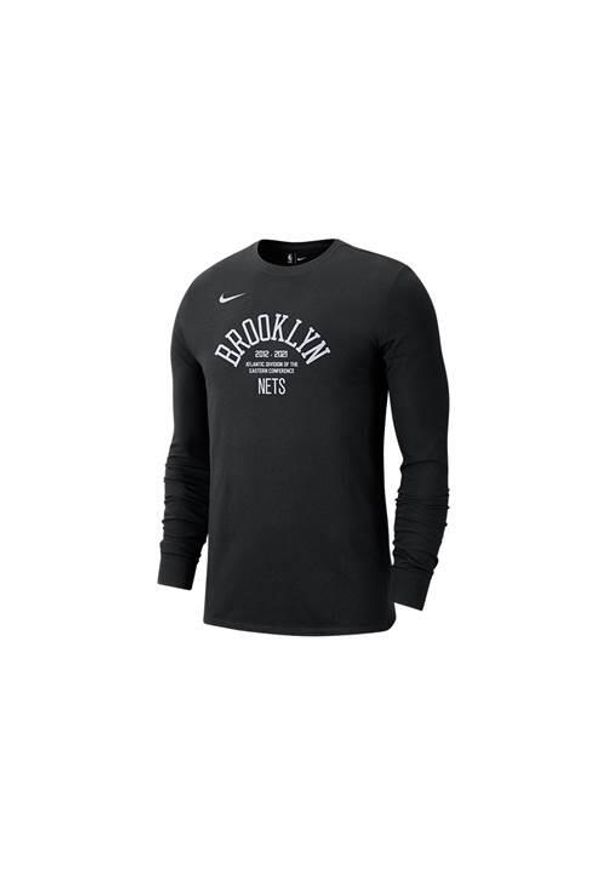 Koszulka sportowa męska Nike Nba Brooklyn Nets Courtside. Kolor: czarny. Długość rękawa: długi rękaw. Długość: długie