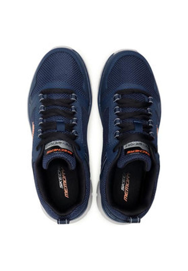 skechers - Skechers Sneakersy Knockhill 232001/NVOR Granatowy. Kolor: niebieski. Materiał: materiał